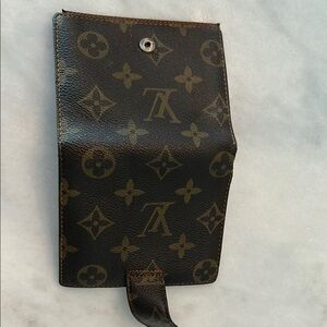 Louis Vuitton Brown and Gold Wallet